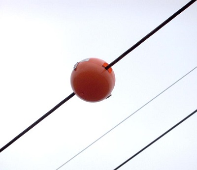 高壓線路防外破智能警示球 高壓線路防外破智能警示球